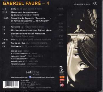 CD Gabriel Fauré: Duos Et Trios Avec Piano 342225