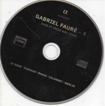 CD Gabriel Fauré: Duos Et Trios Avec Piano 342225