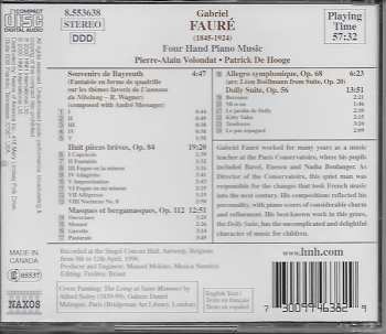 CD Gabriel Fauré: Four Hand Piano Music / Dolly∙ Masques Et Bergamasques 306187