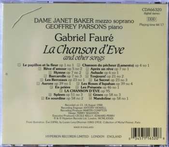 CD Gabriel Fauré: La Chanson D'Ève And Other Songs 327091