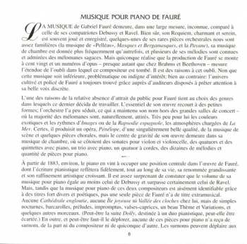 CD Gabriel Fauré: Piano Music 339780