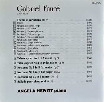 CD Gabriel Fauré: Piano Music 328722