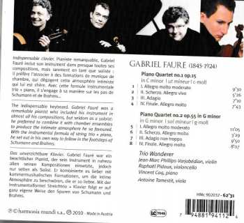 CD Gabriel Fauré: Piano Quartets 179476