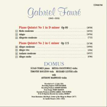CD Gabriel Fauré: Piano Quintets 288595