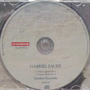 CD Gabriel Fauré: Piano Quintets Nos 1 And 2 337965