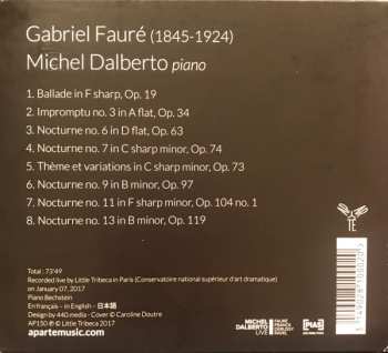 CD Gabriel Fauré: Piano Works DIGI 449241