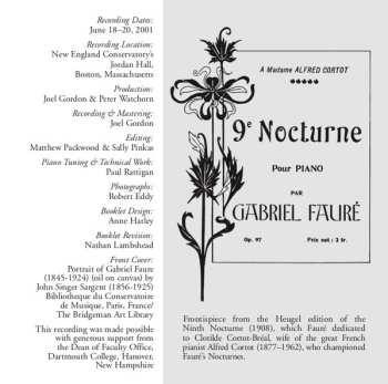 CD Gabriel Fauré: Nocturnes