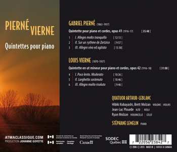 CD Gabriel Pierné: Quintettes Pour Piano 275517