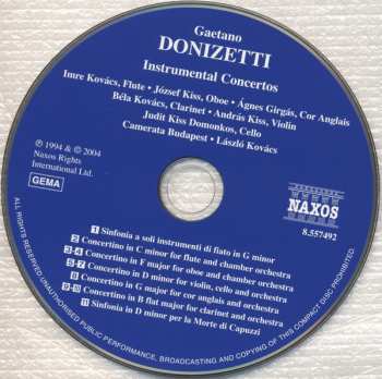 CD Gaetano Donizetti: Double Concerto / Flute Concertino / Clarinet Concertino 260569