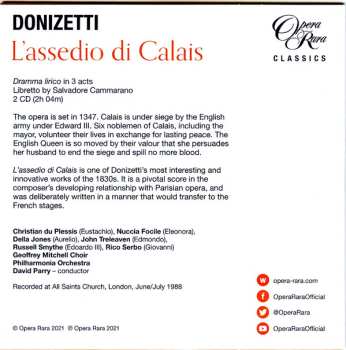 7CD/Box Set Gaetano Donizetti: Il Diluvio Universale / Ugo Conte Di Parigi / L'Assedio Di Calais (Three Complete Operas) LTD 467472