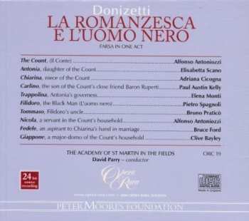 CD Gaetano Donizetti: La romanzesca e l’uomo nero 48613