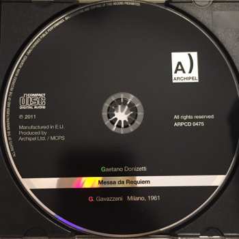 CD Gaetano Donizetti: Messa Da Requiem 113794
