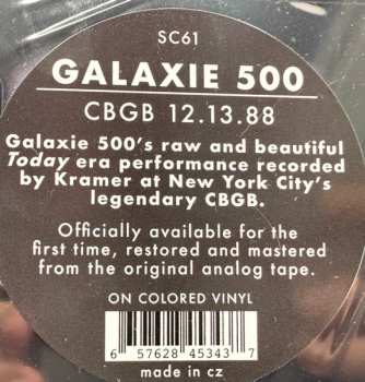 LP Galaxie 500: CBGB 12.13.88 CLR | LTD