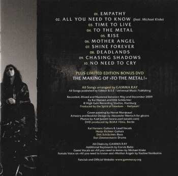 CD/DVD Gamma Ray: To The Metal! LTD | DLX | DIGI