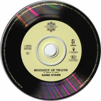 CD Gang Starr: Moment Of Truth