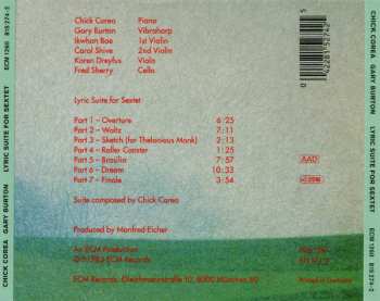 CD Gary Burton / Chick Corea: Lyric Suite For Sextet 275231