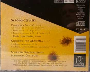 CD Gary Graffman: Concerto Nicolo  / Concerto For Orchestra 394100