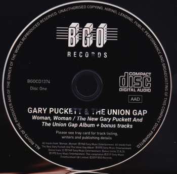2CD Gary Puckett & The Union Gap: Woman, Woman ☆ The New Gary Puckett And The Union Gap Album - The Gary Puckett Album + Bonus Tracks 115739