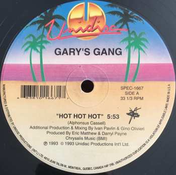 Album Gary's Gang: Hot Hot Hot / The Hustle / La Colegiala