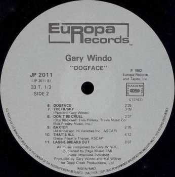 LP Gary Windo: Dogface 505631