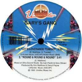 LP Gary's Gang: Keep On Dancin' / Let's Lovedance Tonight / Round & Round & Round 335167