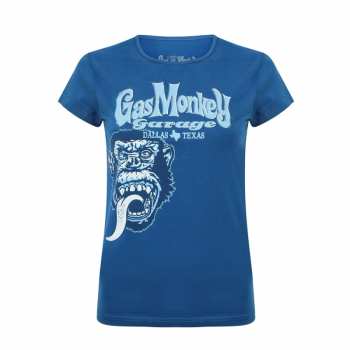Merch Gas Monkey Garage: Tričko Dámské Tonal Monkey Classic (blue)