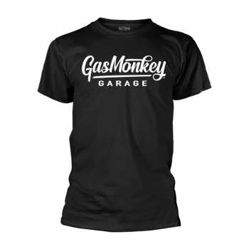 Merch Gas Monkey Garage: Tričko Large Script Logo Gas Monkey Garage (black) XL