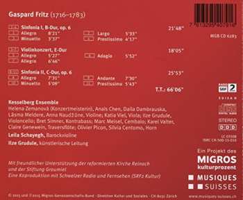 CD Gaspard Fritz: Gaspard Fritz - Sinfonien I und II, Op. 6 442297