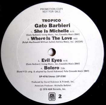 LP Gato Barbieri: Tropico