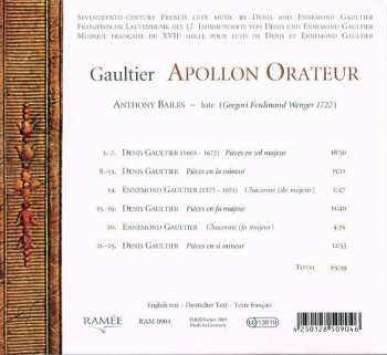 CD Denis Gaultier: Apollon Orateur 394102