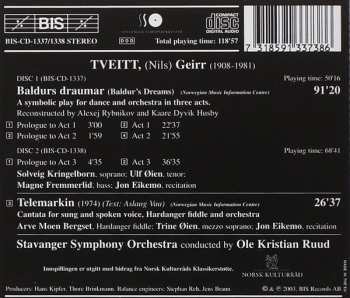 2CD Geirr Tveitt: Baldur's Dreams • Telemarkin 233274