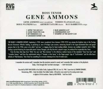 CD Gene Ammons: Boss Tenor 121343