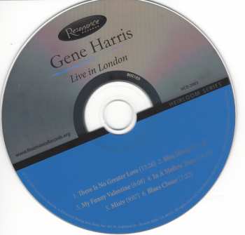 CD Gene Harris: Live In London 418408