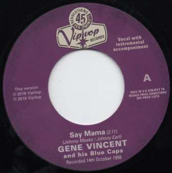 SP Gene Vincent & His Blue Caps: Say Mama / Cat Man 456341