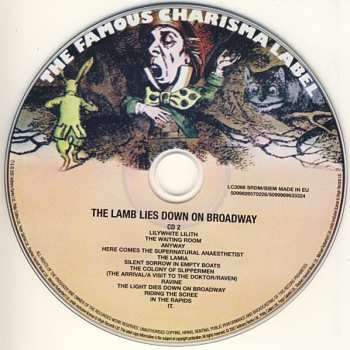 2CD Genesis: The Lamb Lies Down On Broadway 19654