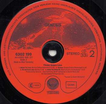 2LP Genesis: Three Sides Live