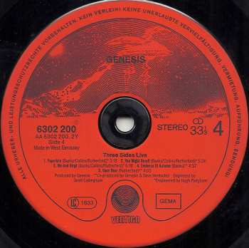 2LP Genesis: Three Sides Live