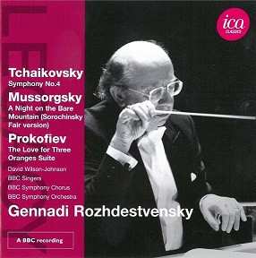 Album Gennadi Rozhdestvensky: Symphony No.4 / A Night On The Bare Mountain (Sorochinsky Fair Version) / The Love For Three Oranges Suite