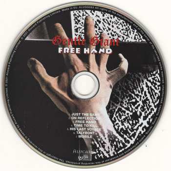 CD/Blu-ray Gentle Giant: Free Hand 104008