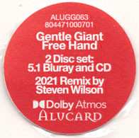 CD/Blu-ray Gentle Giant: Free Hand 104008