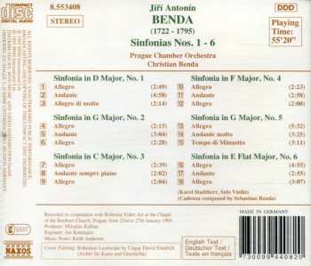 CD Georg Anton Benda: Sinfonias Nos. 1-6 193654