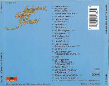 CD Georg Danzer: Liederbuch 148984