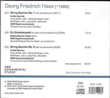 CD Georg Friedrich Haas: Ein Schattenspiel - String Quartets No.4 & No.7 484552