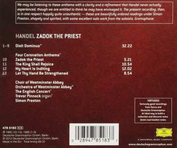 CD Georg Friedrich Händel: 4 Coronation Anthems 152516