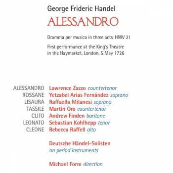 3CD Georg Friedrich Händel: Alessandro 333999