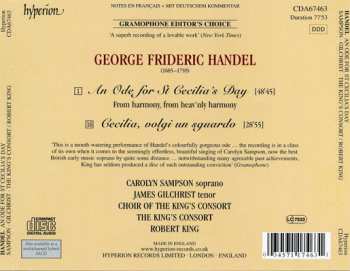 CD Georg Friedrich Händel: An Ode For St Cecilia's Day / Cecilia, Volgi Un Sguardo 337502