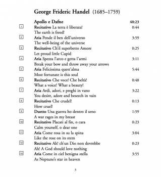 CD Georg Friedrich Händel: Apollo E Dafne / Crudel Tiranno Amor 147707