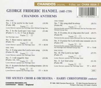 4CD/Box Set Georg Friedrich Händel: Chandos Anthems (Complete) 329603