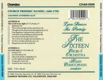 CD Georg Friedrich Händel: Chandos Anthems Volume 4 – Nos. 10 & 11 343336