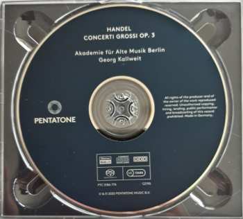 SACD Georg Friedrich Händel: Concerti Grossi Op. 3 DIGI 175527